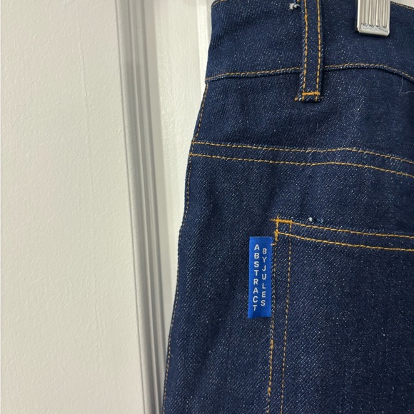 Abstract By Jules New York Yankees Navy Logo Patch Men's Jeans - Picture 6 of 11